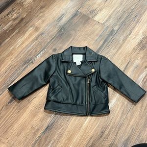 Baby Faux Leather Jacket